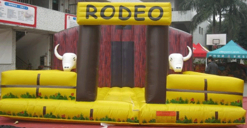 Pink Rodeo Bull Rodeo Mini Mechanical Bull - Jennifer's Party Rentals